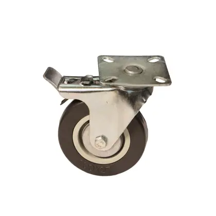 چرخ بیمارستانی کفی ترمزدار
